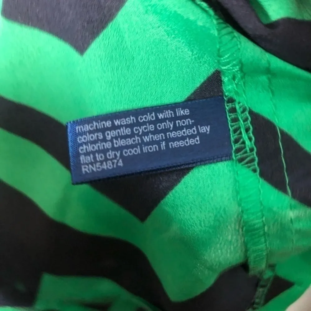 Eloquii plus size green black chevron zigzag dress - Image 4