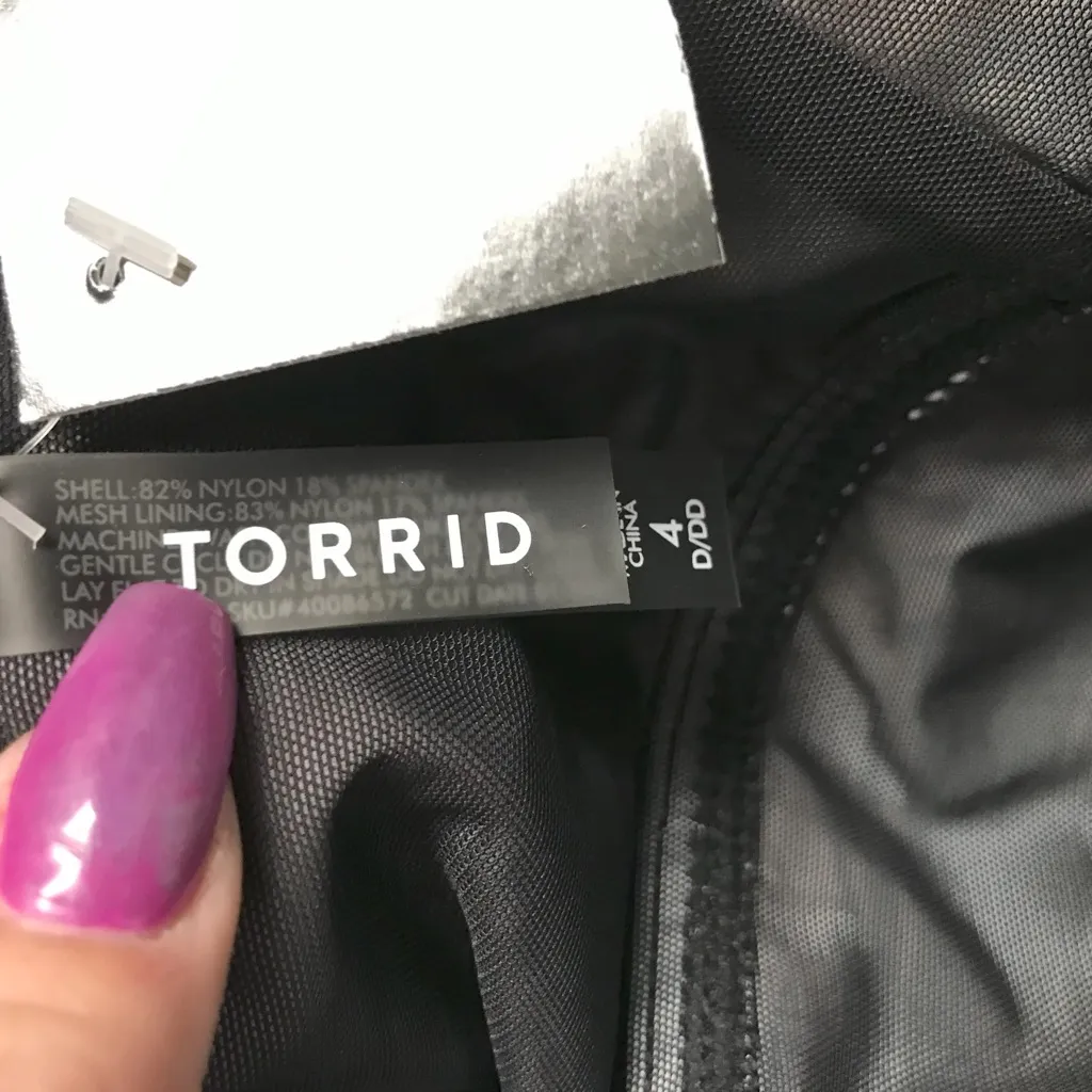 Torrid Swim Racerback Bikini Top - Size 26 (4) - Image 5