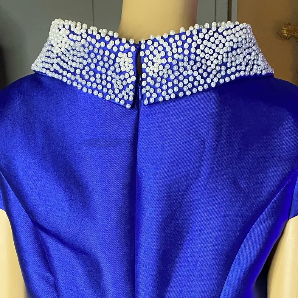 LT LanTing Mother of the Bride Dress Wedding Guest size 12/14 Blue - Image 7