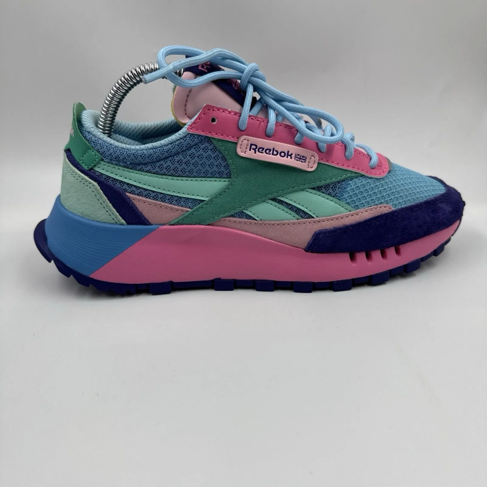 Reebok Classic Leather Legacy Sneakers Women’s Shoes Pink Blue Green Size 6.5 - Image 9
