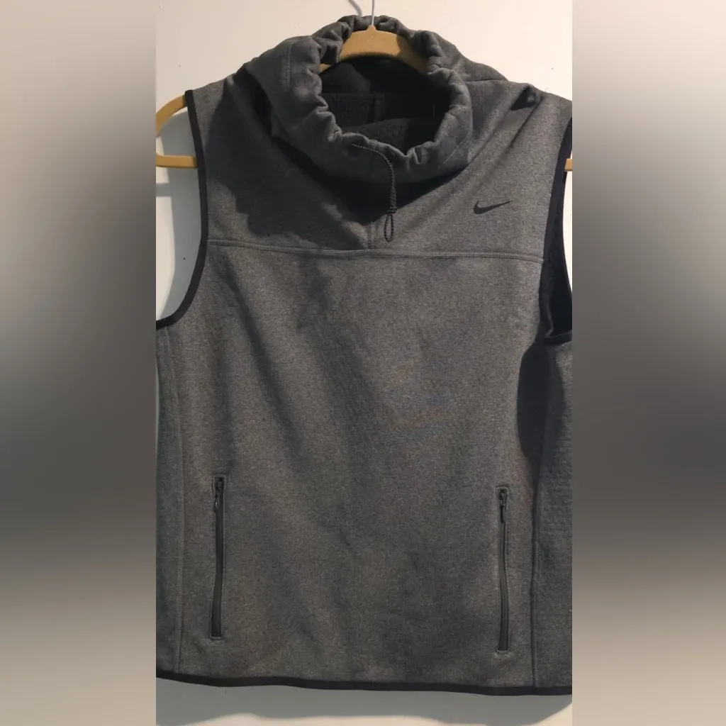 Nike Charcoal Sleeveless Cowl Neck Top - Image 8