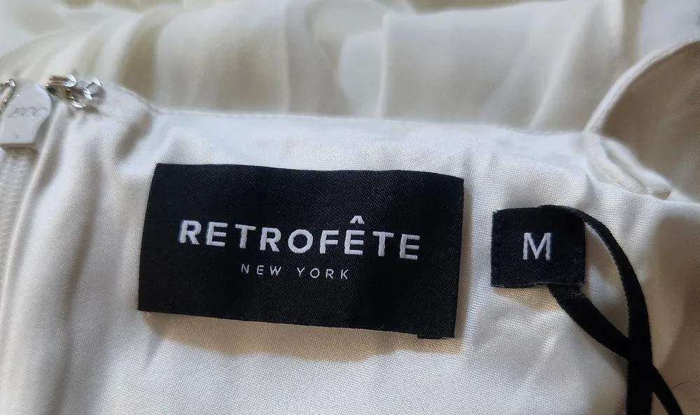 Retrofete Marcia Dress in White Size Medium Sleeveless Maxi Slip NWT - Image 11