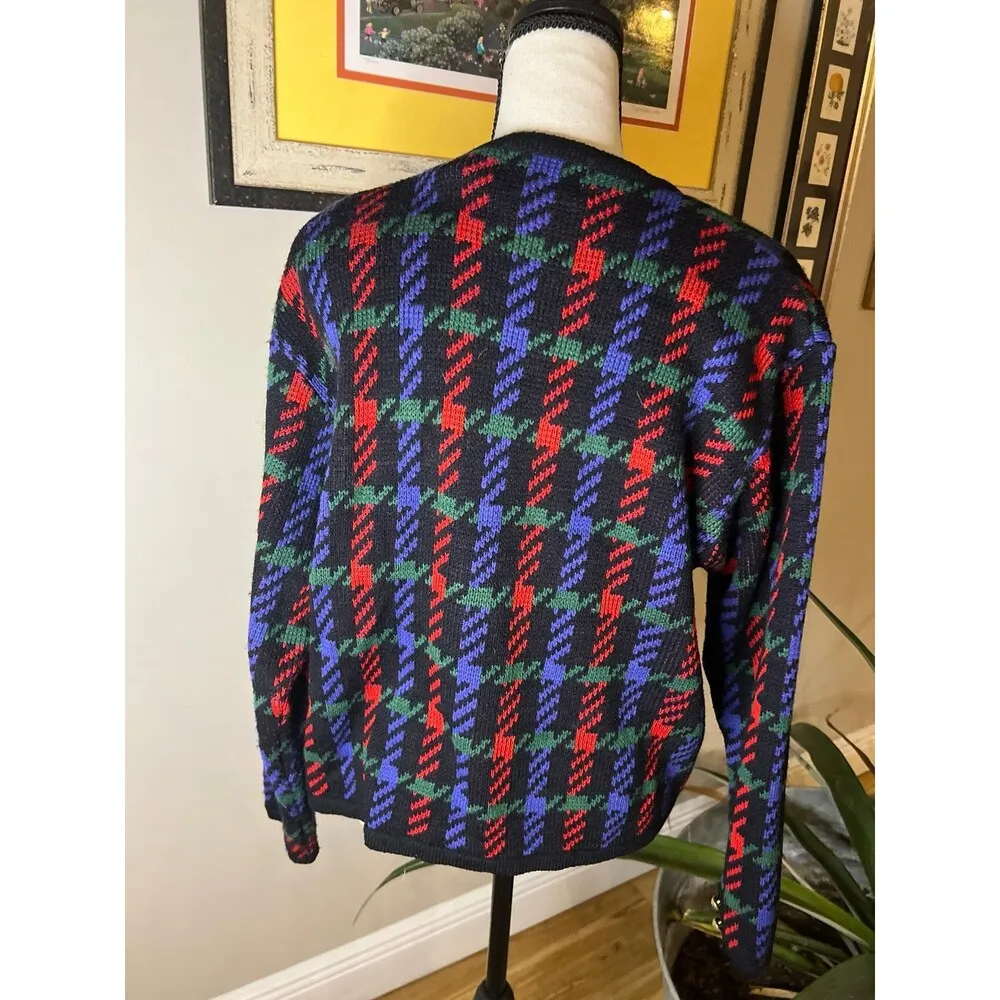 Worthington Sweaters | Worthington Plaid Knit Button Up Cardigan Sweater - Image 5