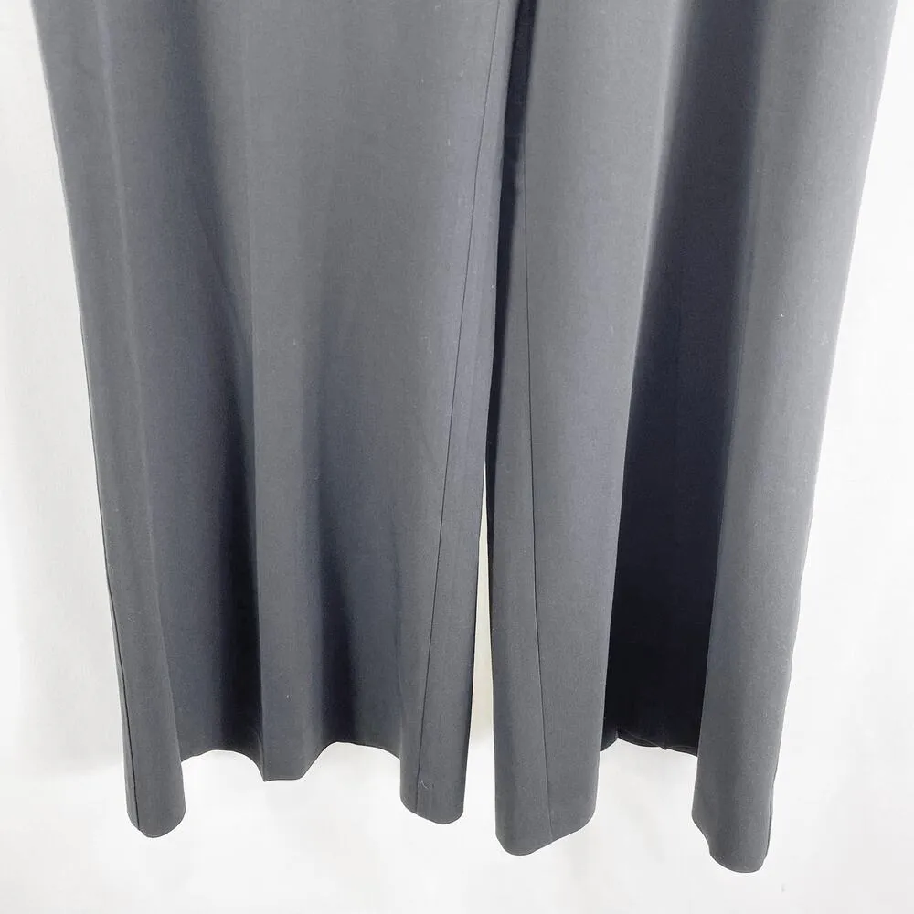 CACHE Vintage 90s Black Wide Leg Dress Pant Trouser Slacks - Image 5