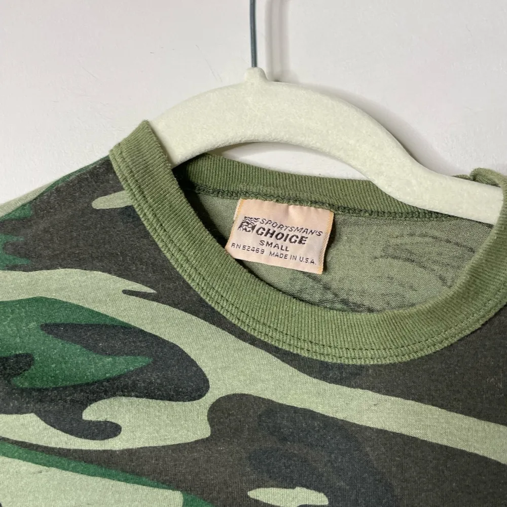 Sportsman's Choice Green Long Sleeve Camo Shirt Small - Image 2