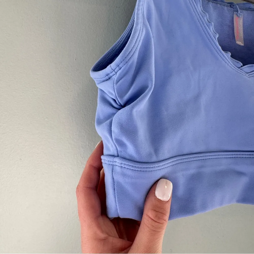 Free People Movement 24/7 Reversible Crop Blue - Image 3