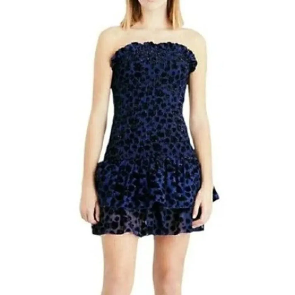 Maje Raziel Leopard Strapless Dress Sz. 1 (US S) - Image 2