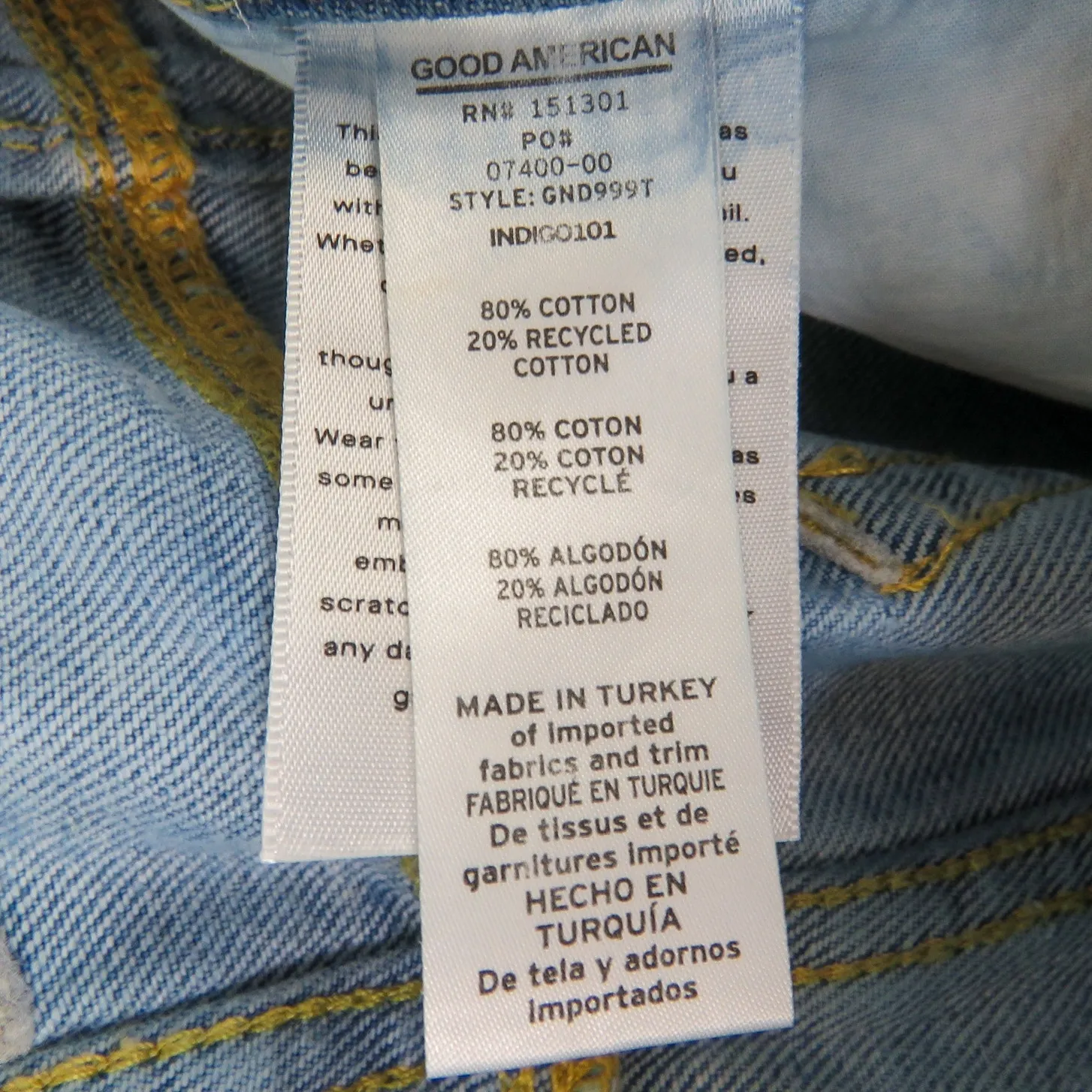 Good American 90s Duster High Rise Cropped Straight Leg Jeans Size 10 30 - Image 7