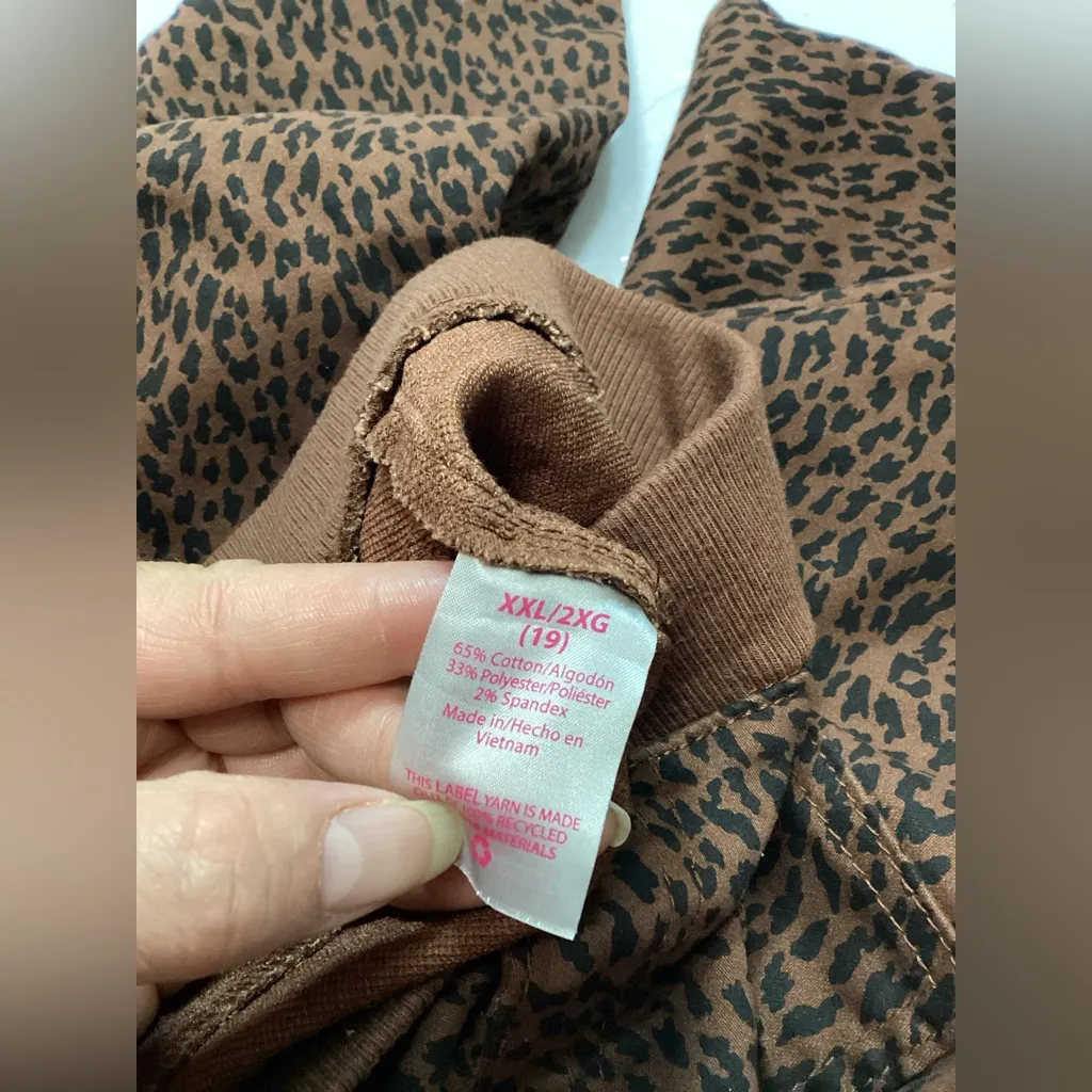 No Boundaries Womens Leggings Animal Print Brown Size XXL - Image 7