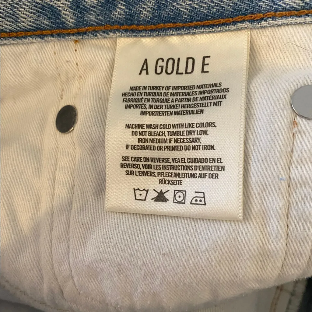 Agolde Cutoff Bitter Button‎ Fly Jean Shorts Sz 31 - Image 9