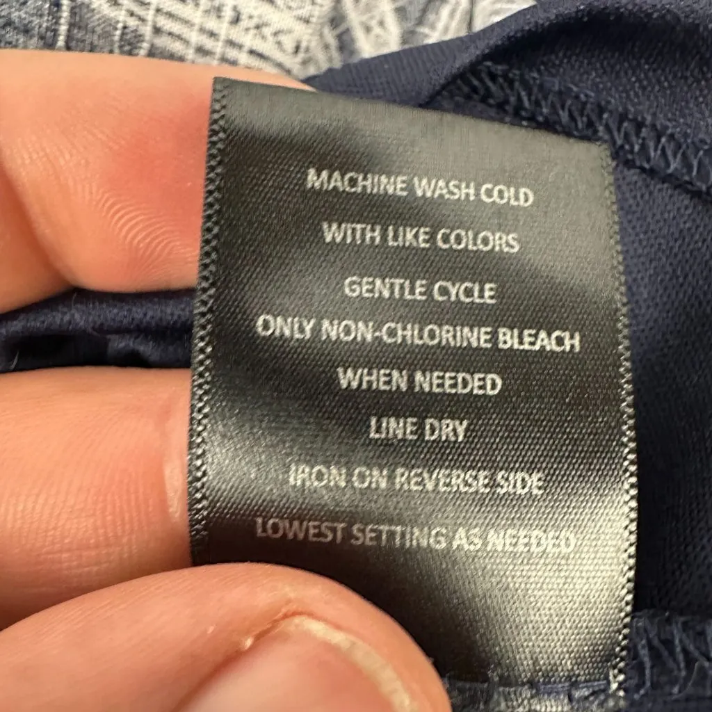 Three Pink Hearts Womens Striped Navy/White Surplice Romper Size L Casual - Image 6