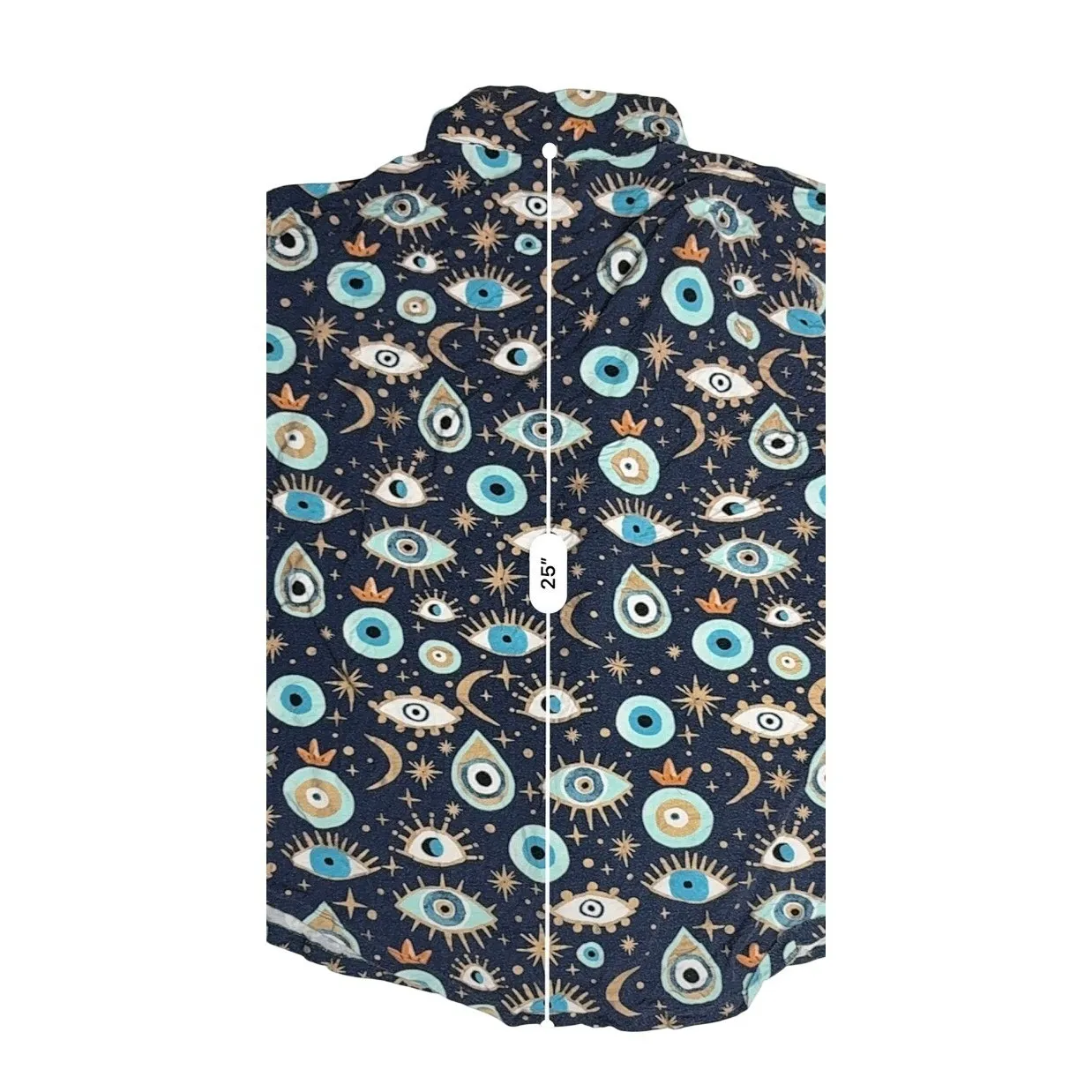 Posh Peanut Bamboo Fiona Evil Eye Blue Pajama Pant Set Long Sleeves 2XL Lounging Size XXL - Image 5