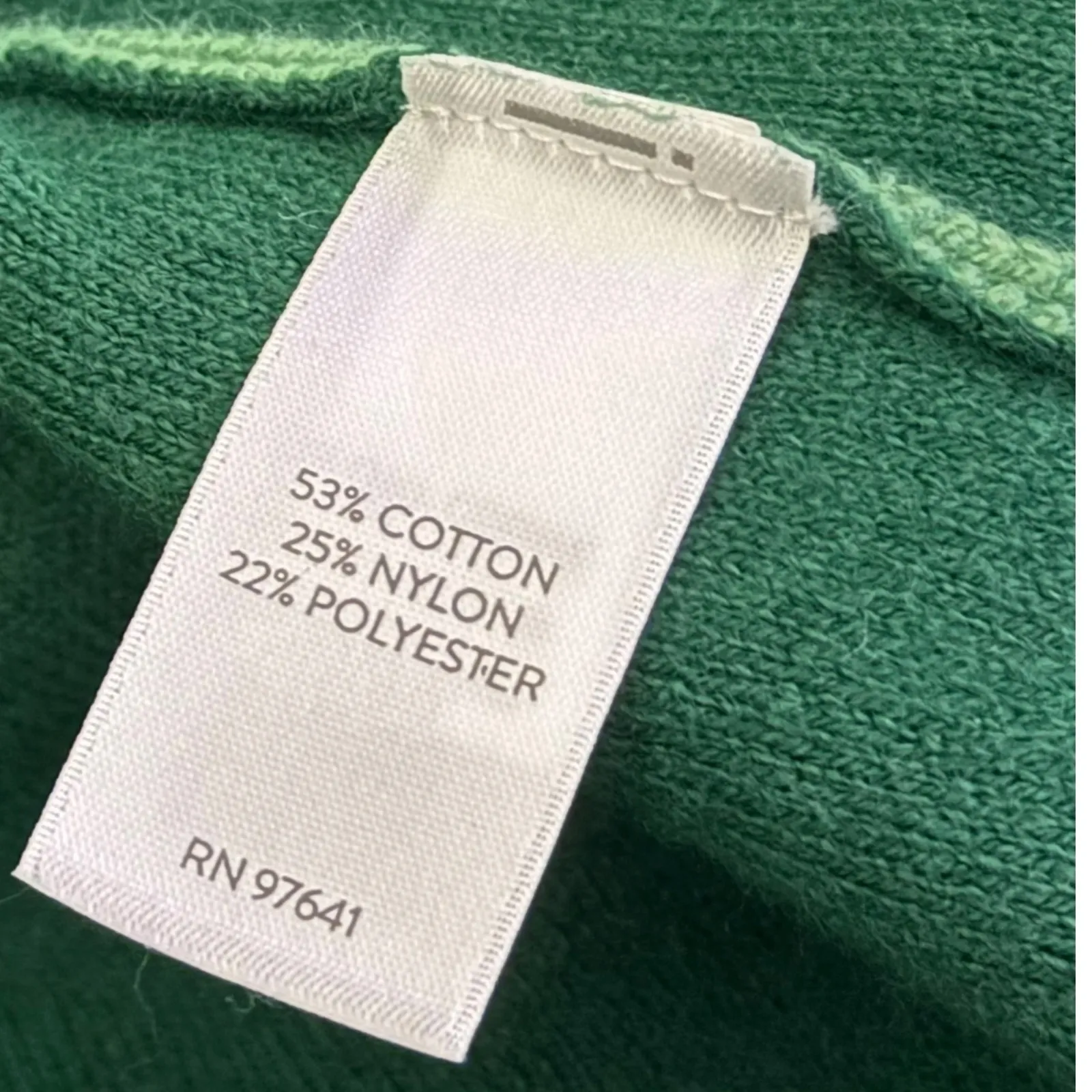 J Jill Open Front Cardigan Pockets Knit Green Cotton Blend Sweater Womens M Size M - Image 6