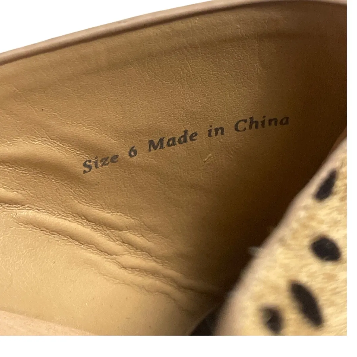 Dolce Vita Capri Genuine Calf Hair Platform Slide‎ Sandal Size 6 Tan - Image 8