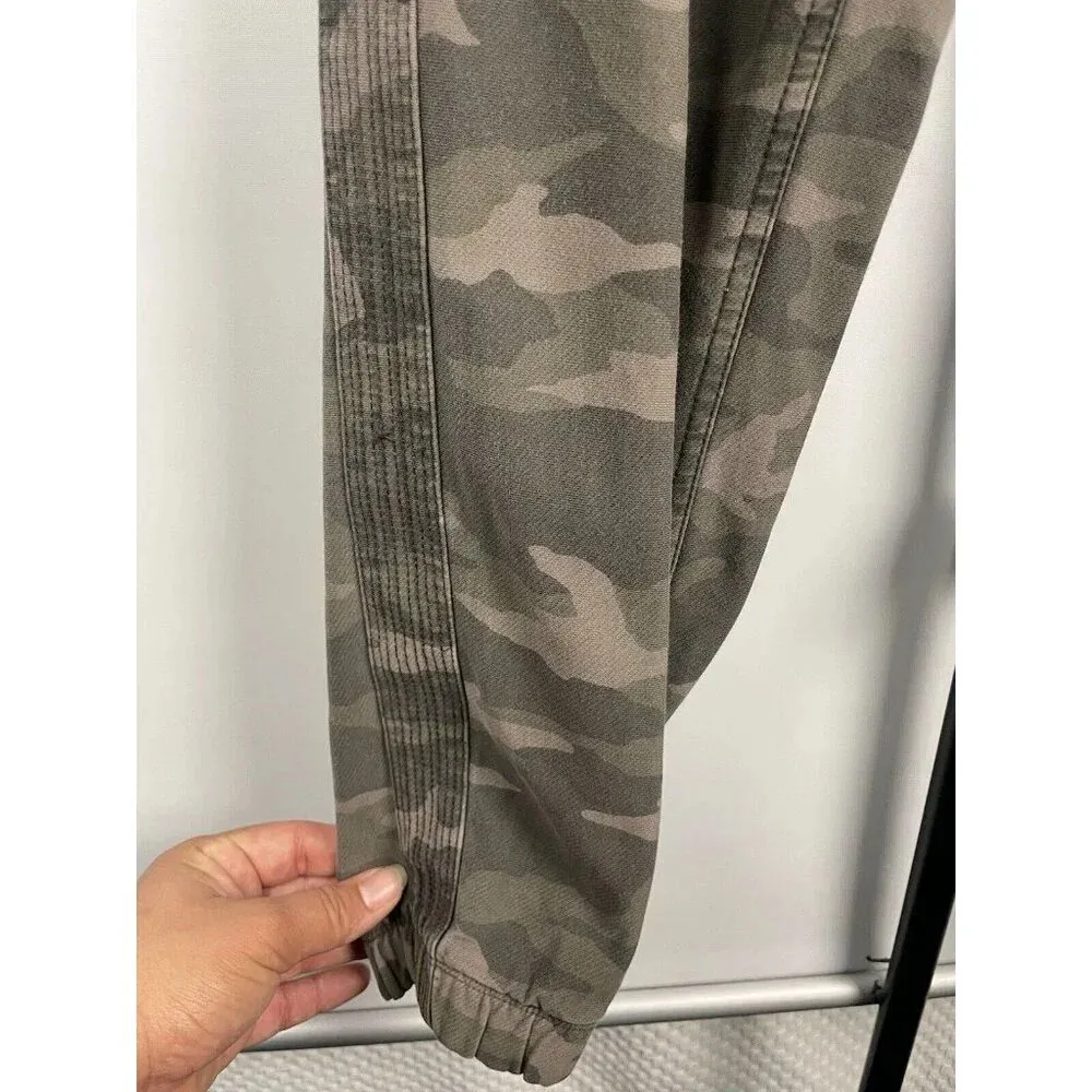 Athleta Green Camo Farallon Athletic Cotton Blend Jogger‎ Sweat Pants Size 10 - Image 5