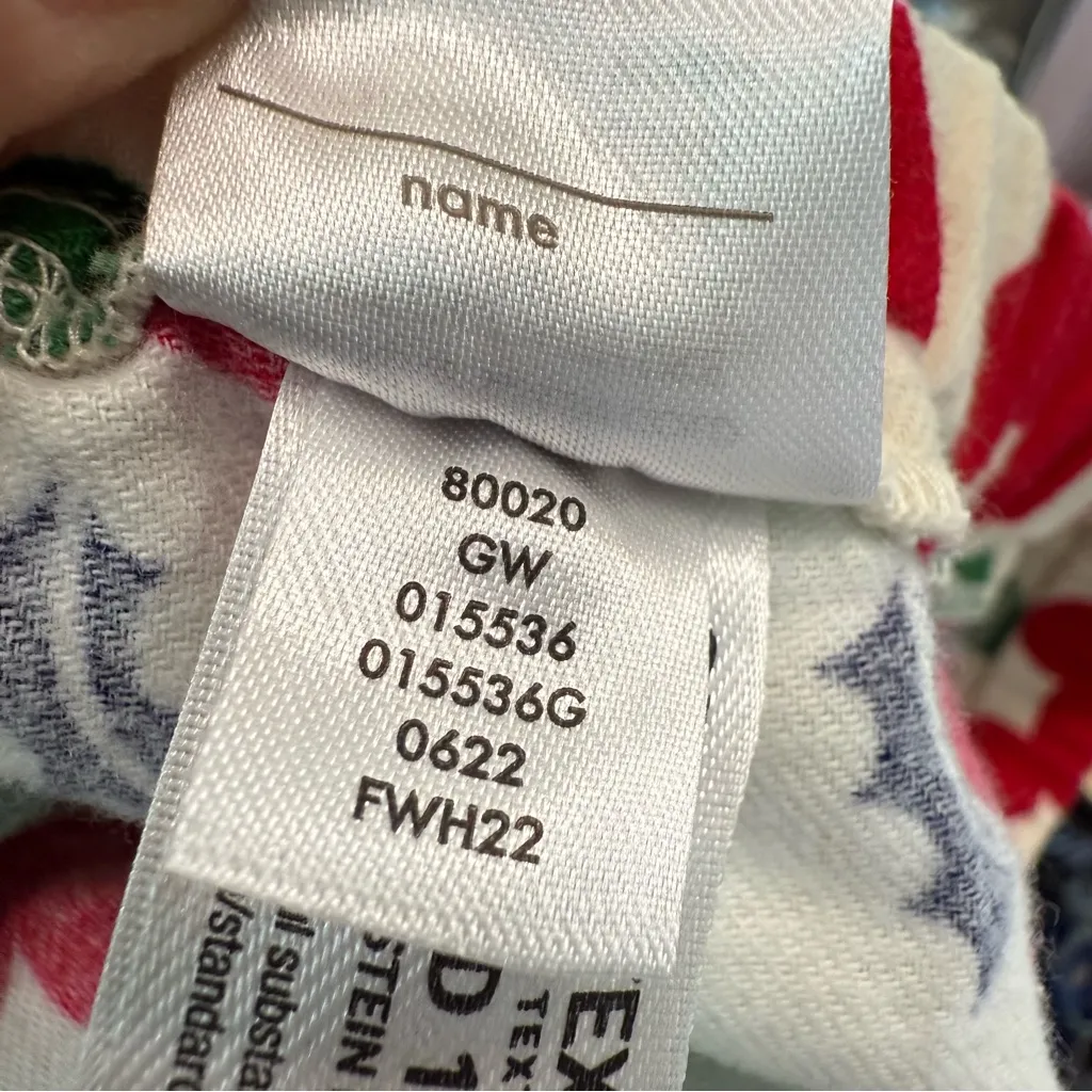 Hanna Andersson Adult Unisex Holiday Flannel Pajama Pant Size XS Mickey Holly Red - Image 7