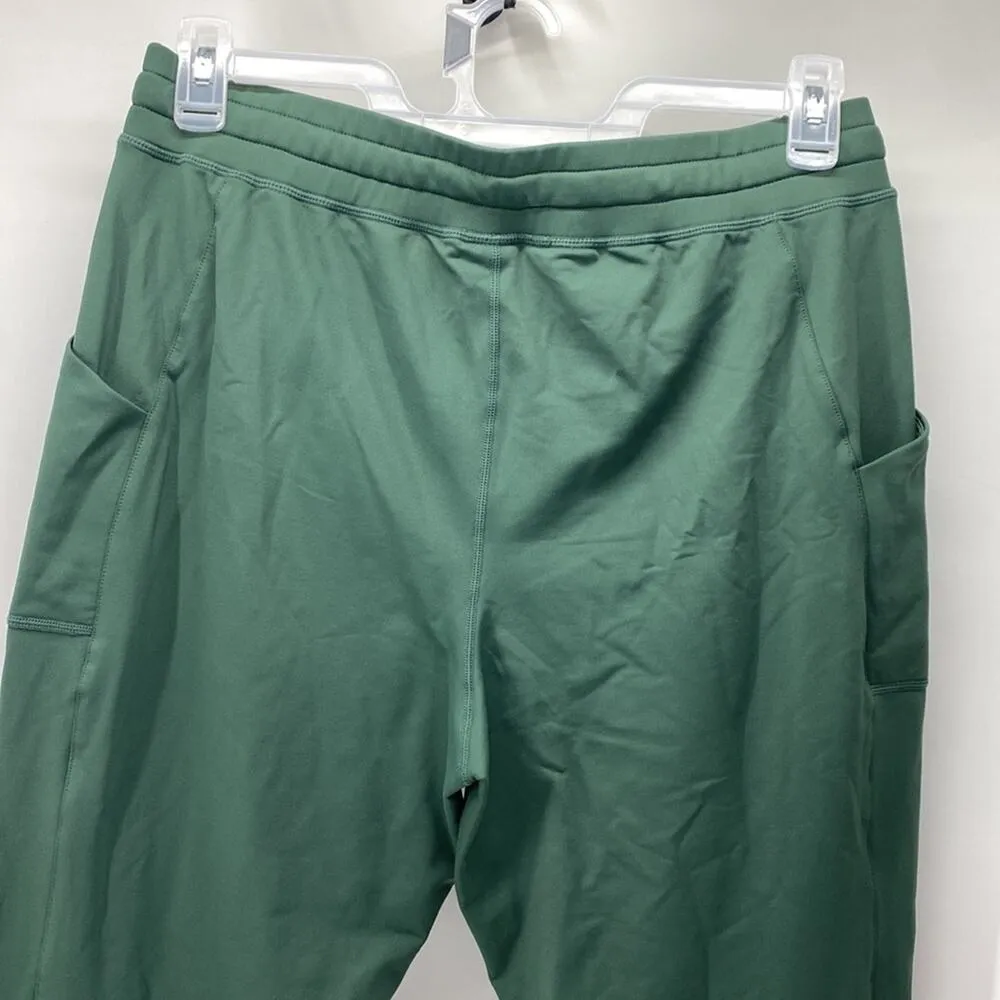 Fabletics green side pockets high waisted ankle length draw string elastic waist - Image 5