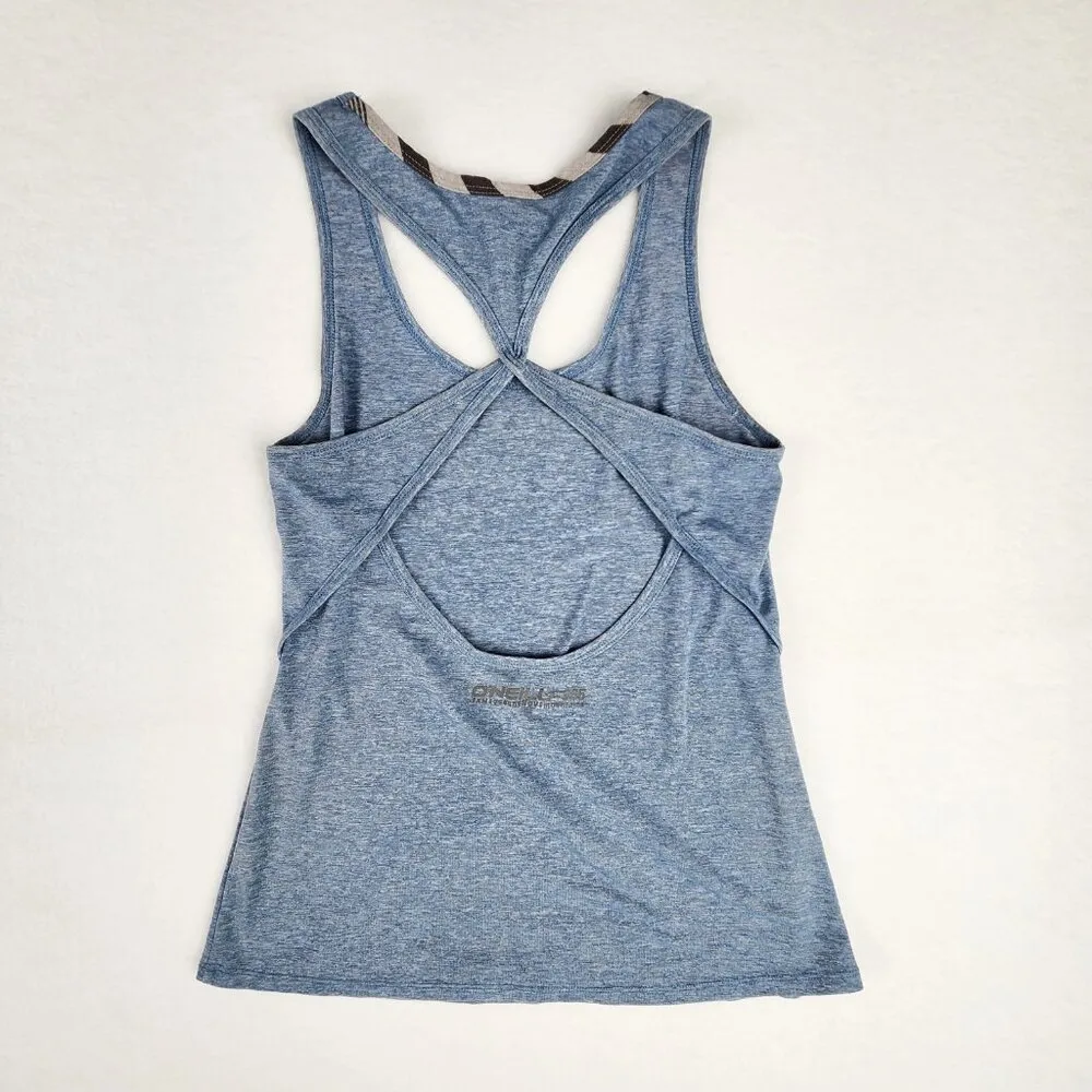 O'Neill Womens Racerback Tank Top Size XS Blue - Image 2