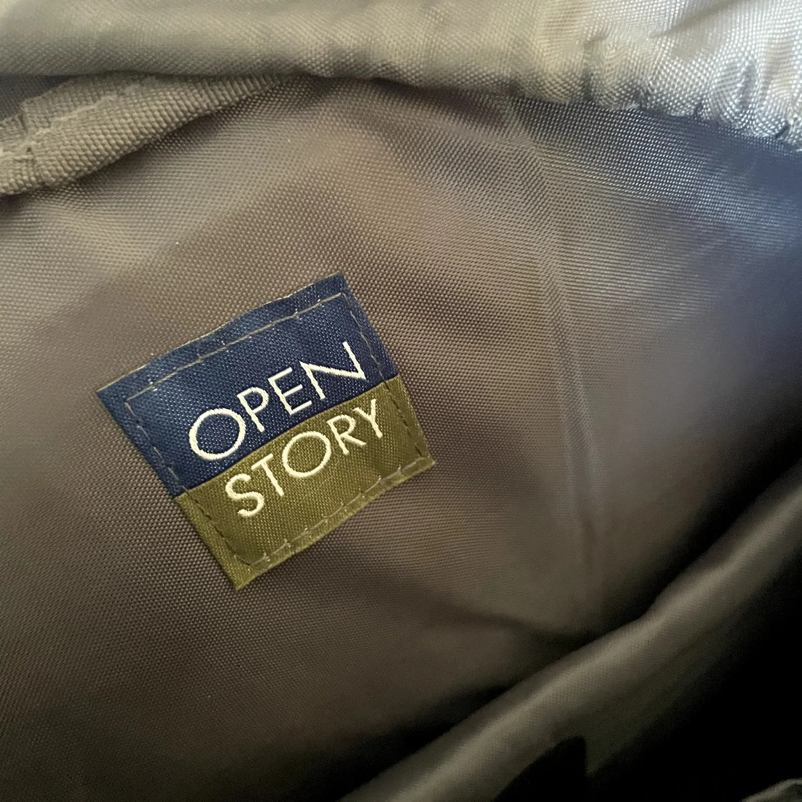 Open Story gray RFID backpack pockets computer backpacking bag drawstring - Image 7