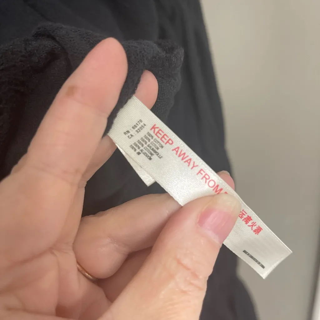 Free People Black Gauze‎ Crop Top Size S - Image 4