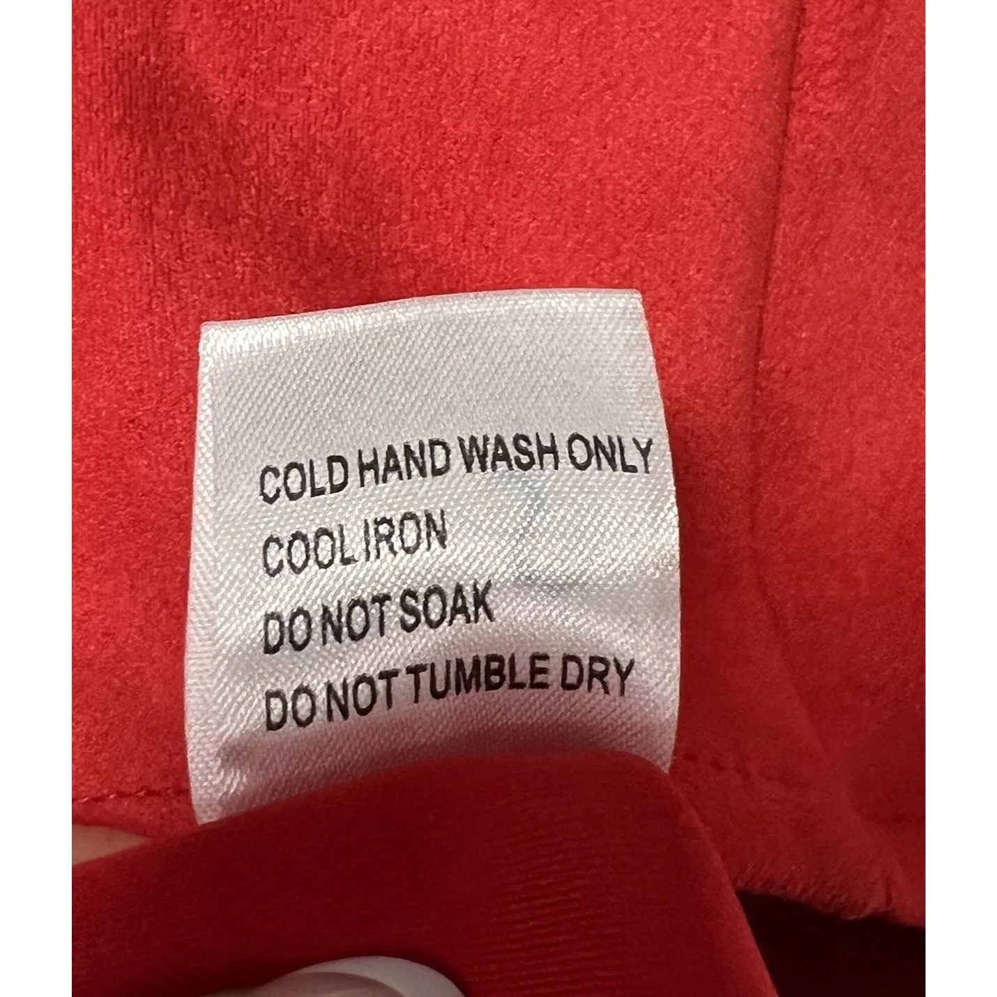 SEEK The Label Faux Suede Crop Top Red Front Zip Bustier Blouse Women's Size S - Image 9