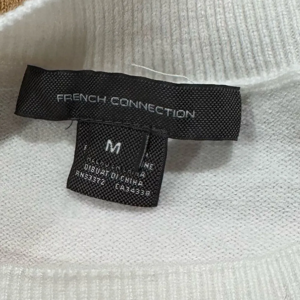 French Connection Colorblock Soft Crewneck Sweater Women’s Medium - Image 3