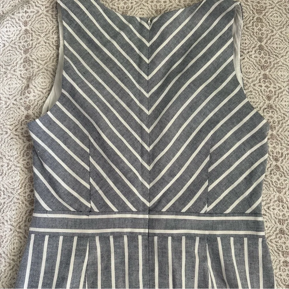 Banana Republic Striped Linen Cotton Sheath Dress - Image 10