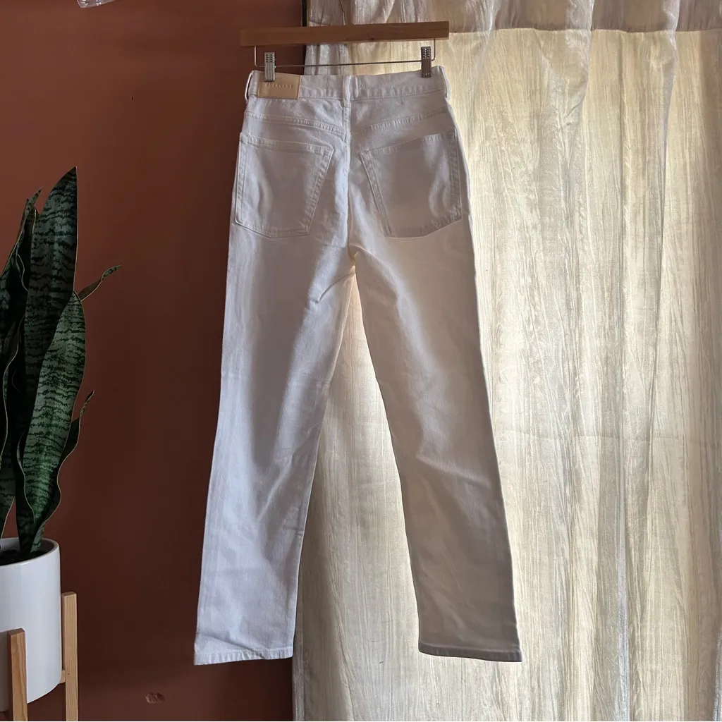Everlane Organic Cotton The Way-High Slim Jean Bright White $128‎ NEW Size 26S - Image 5