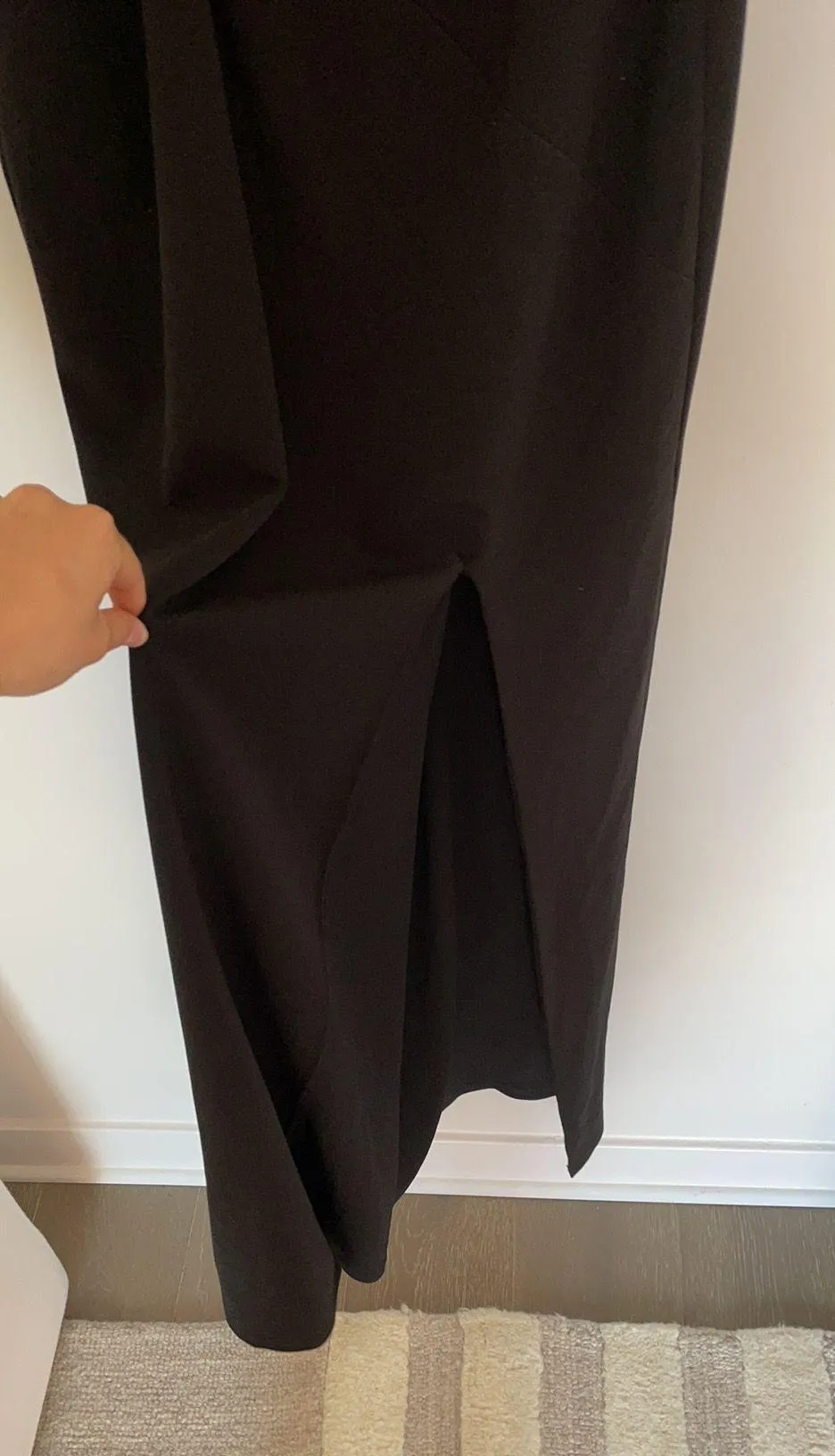 Lust One Shoulder Gown - BLACK - Image 7