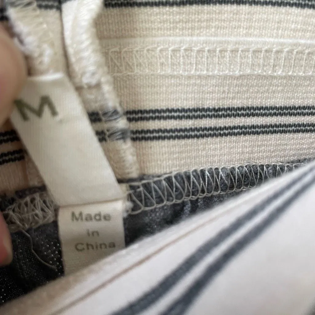 Anthropologie Tiny Grey Cotton Skater Skirt Pull On   M - Image 5