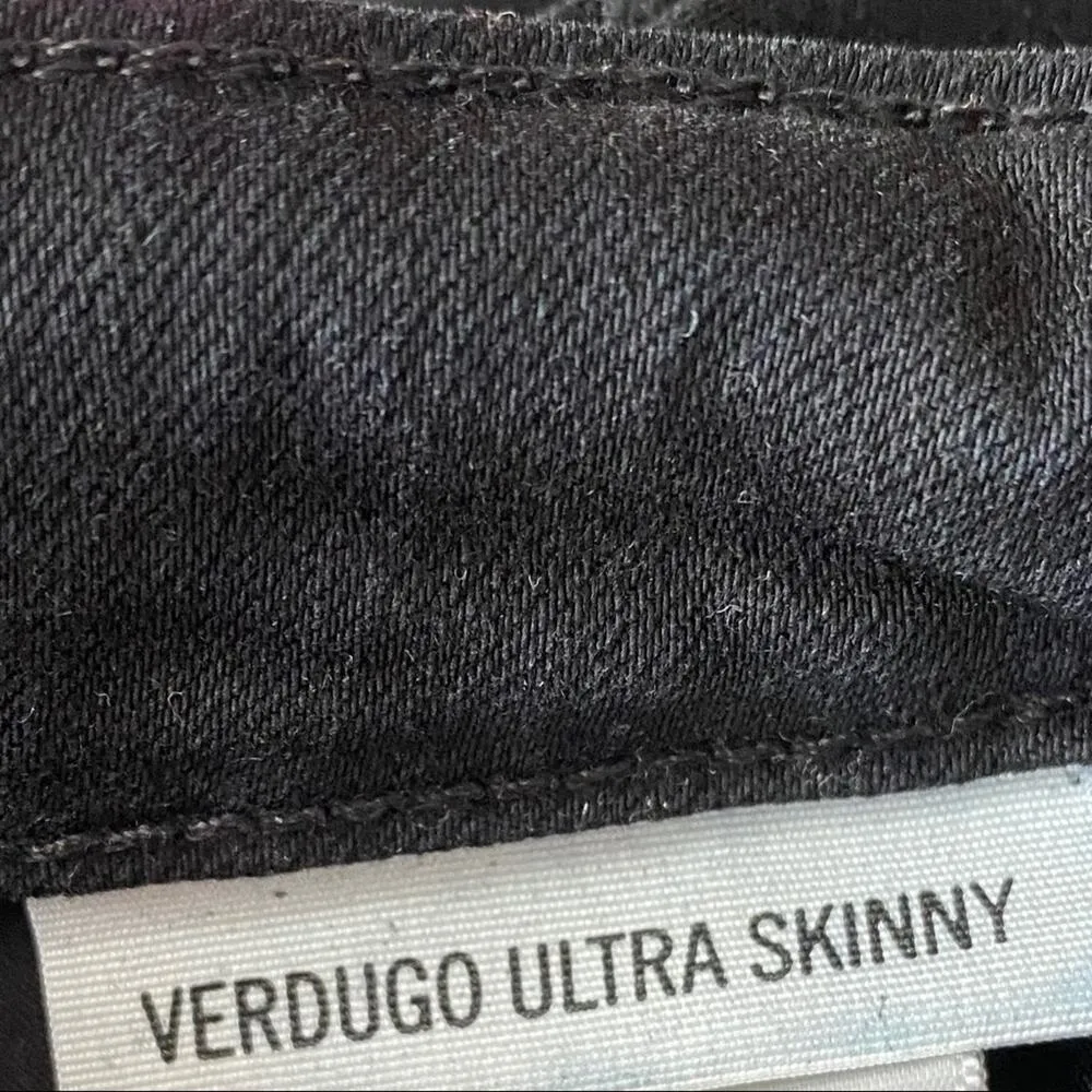 Paige Black Jeans Verdugo ultra Skinny Jeans sz 28 - Image 6