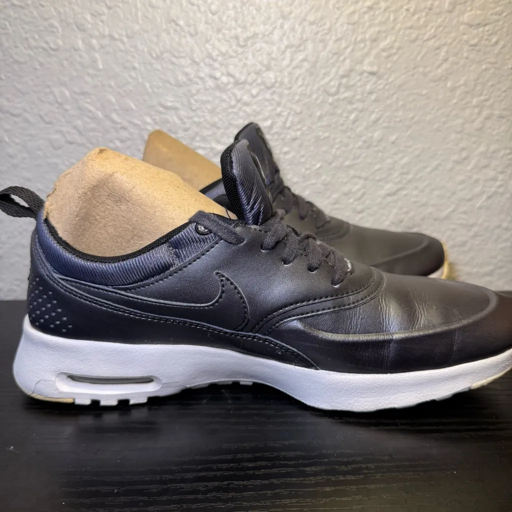 Nike Women's Air Max Thea‎ Premium Black Sneakers Size 8.5 Lifestyle 861674-002 - Image 5