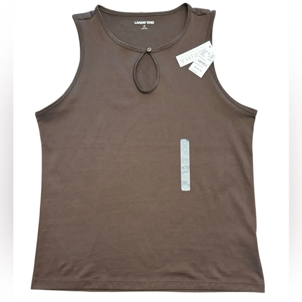 NWT Land’s End Women's Medium Supima Keyhole Tank - Image 8