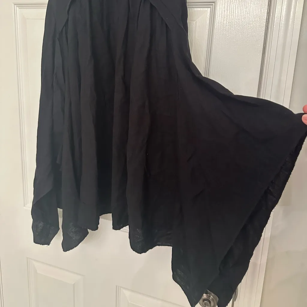 For Cynthia Women's Linen Blend Lagenlook Sleeveless Whimsigoth Black Dress Sz M - Image 10