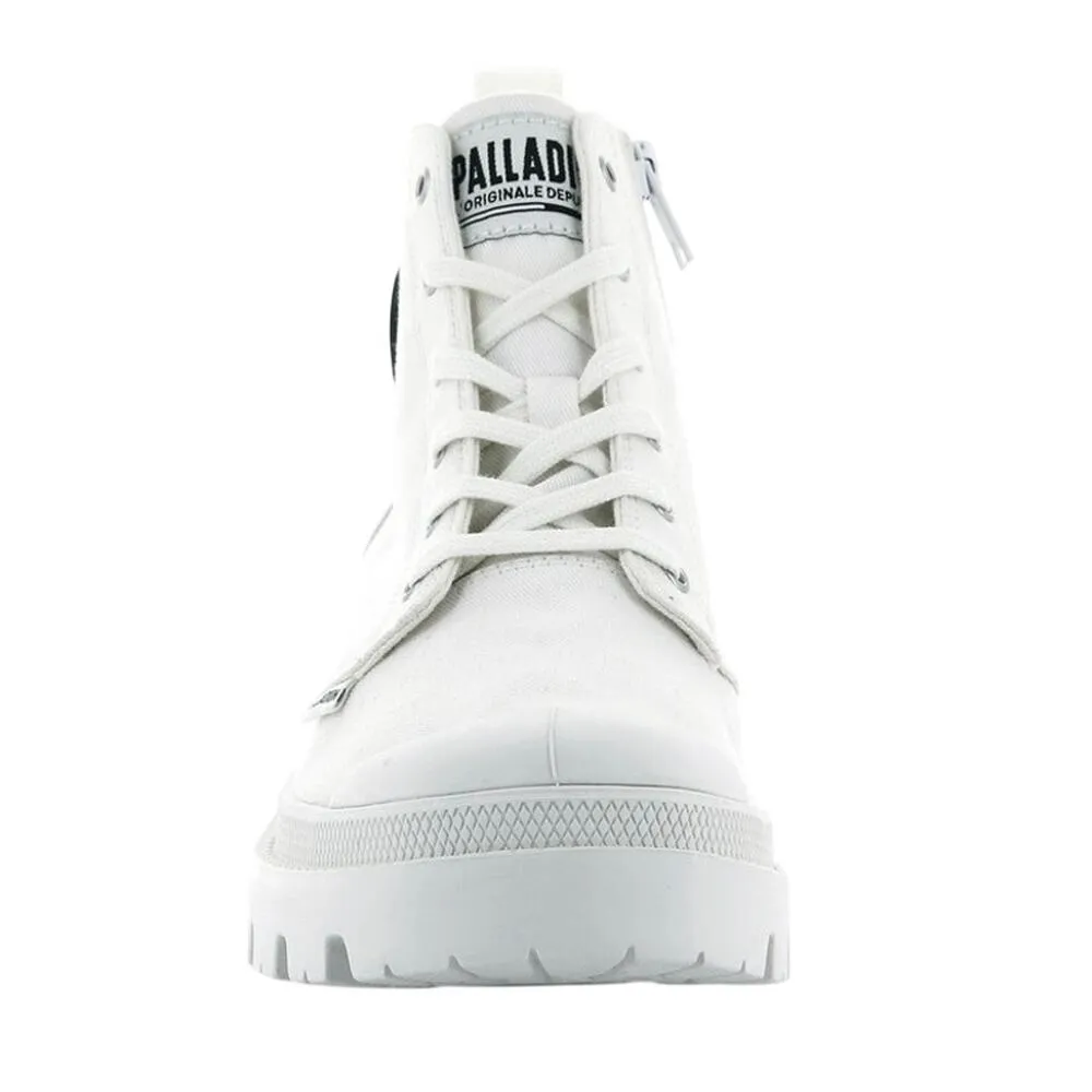 PALLADIUM Pallabase Twill in White, US Womens Size 11 / Euro Size 43 New in Box - Image 5