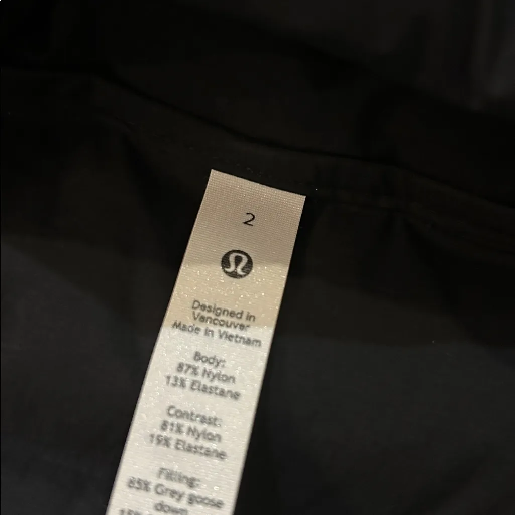 lululemon athletic Black Hooded Vest - Image 3