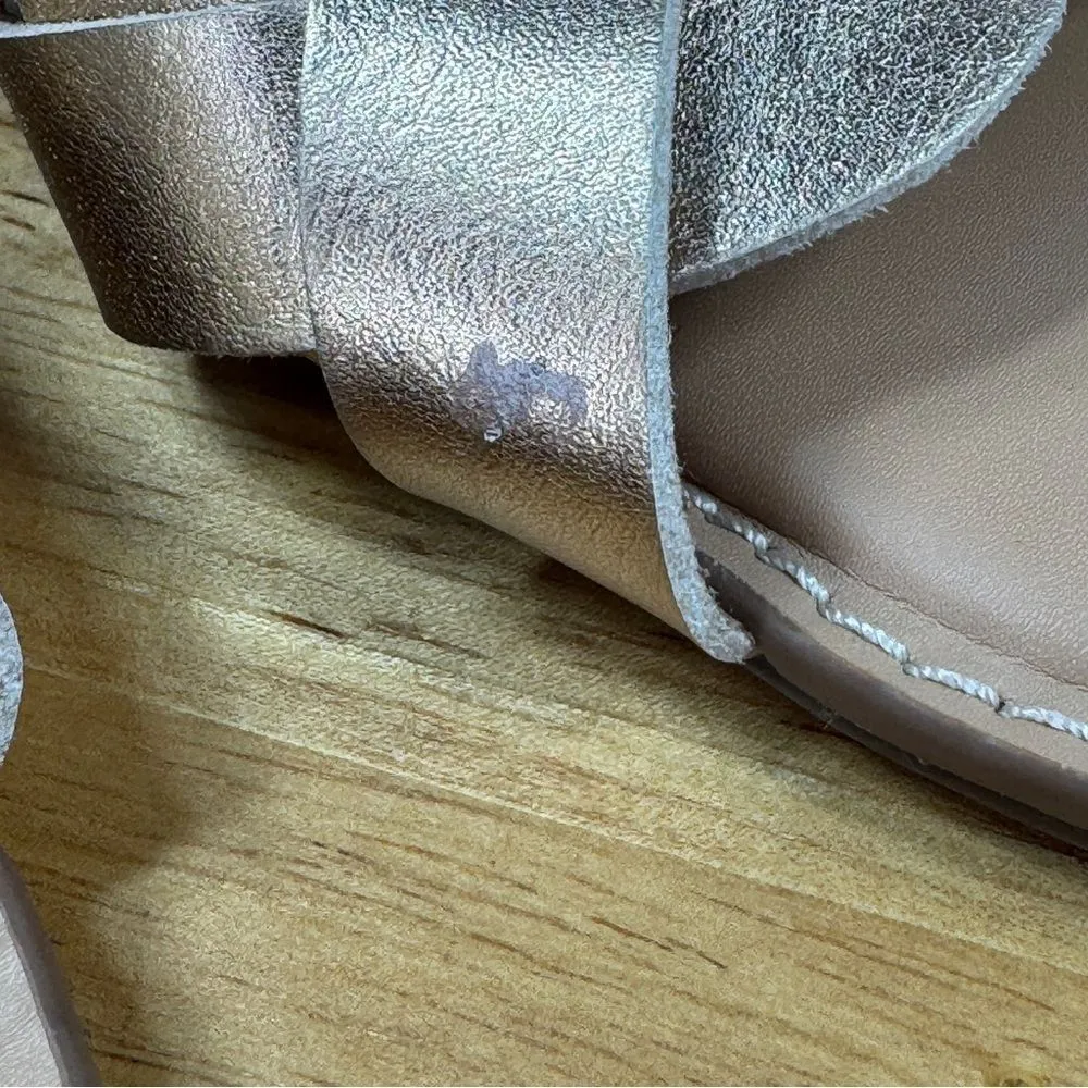 Torrid Braided‎ Strap Slide Sandals Rose Gold 10.5W - Image 11