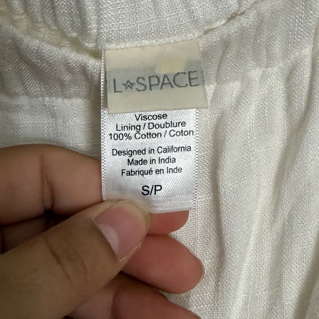 L*Space Miranda Off-Shoulder White Romper size small - Image 6