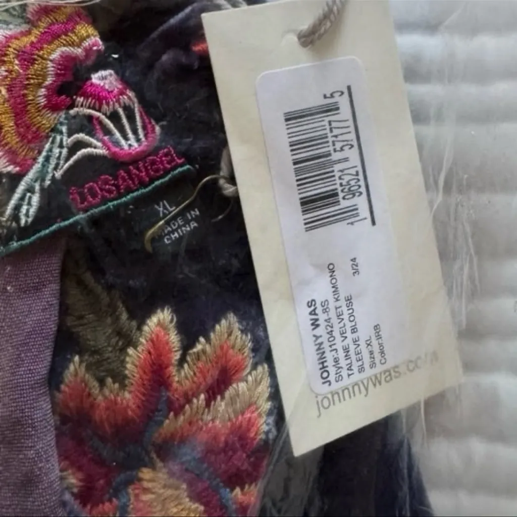 Johnny Was - Taline Embroidered Velvet Top - Image 6