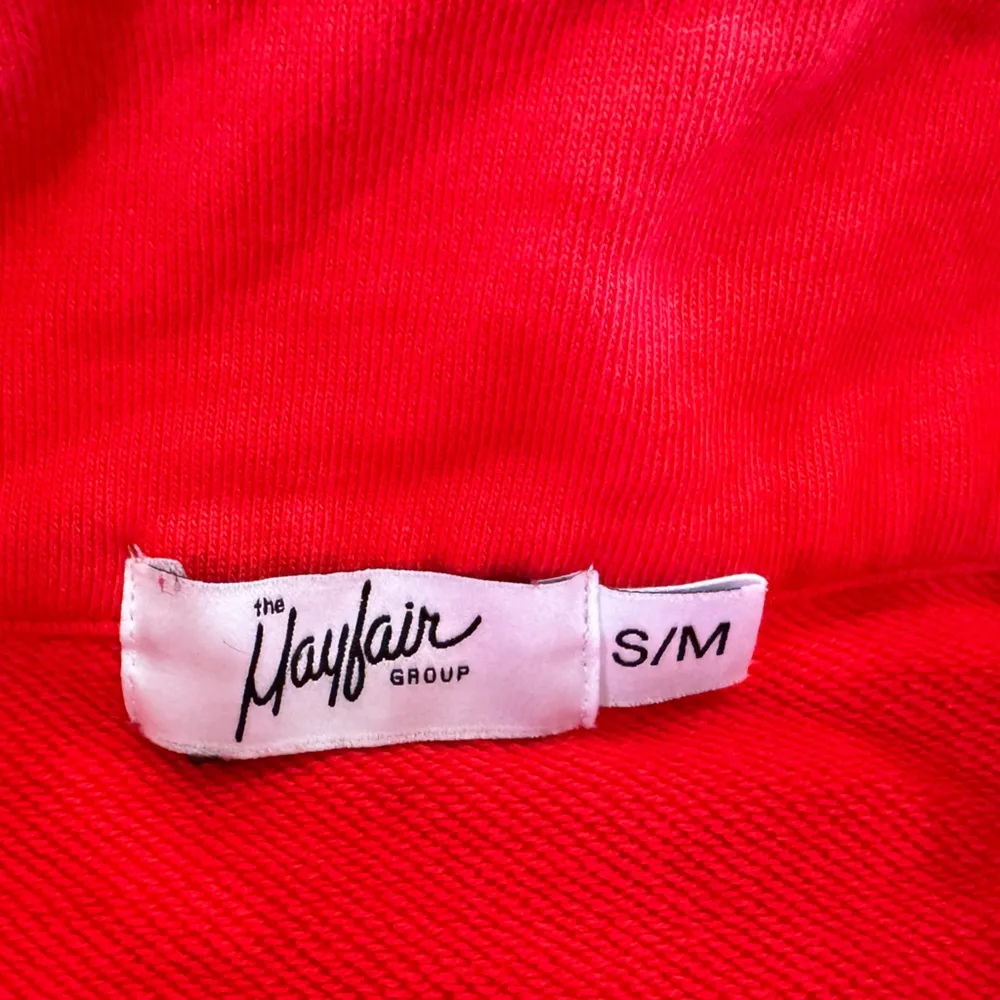 The Mayfair Group mental health Full Zip Tracksuit sweatshirt red size s/m Size M - Image 3