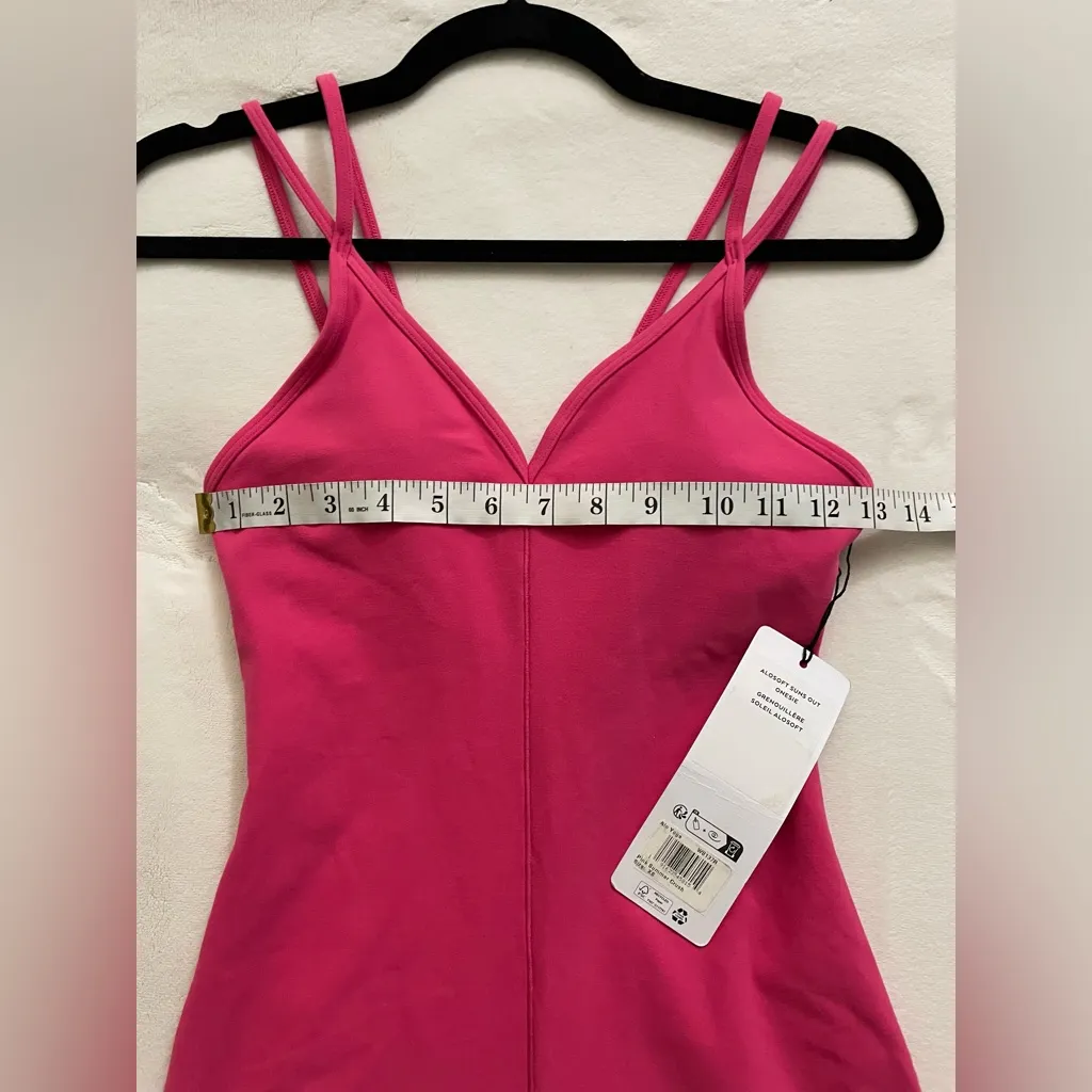 ALO Yoga NWT Alosoft Suns Out Onesie Pink Summer Crush Size XS - Image 9