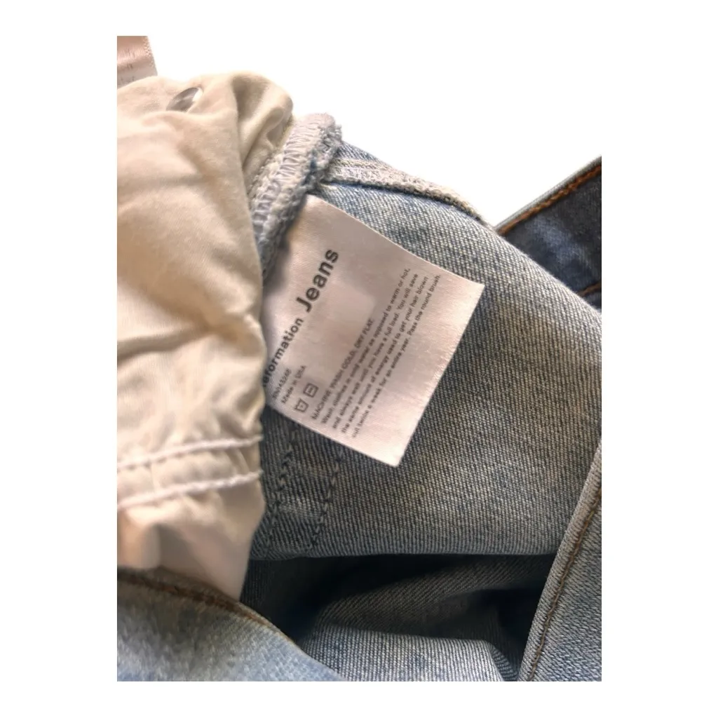 Reformation Audrey High Straight Jean in Cyprus Wash Size 29 - Image 10