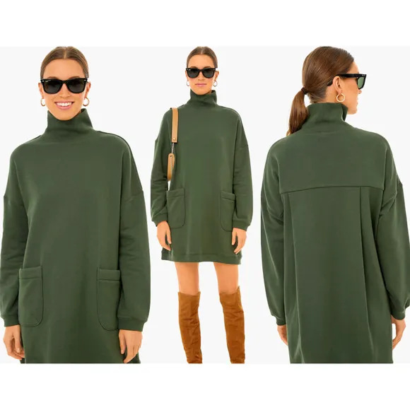 Tuckernuck | Pomander Place | Porter Dress | Forest Green | Sz XS - Image 2