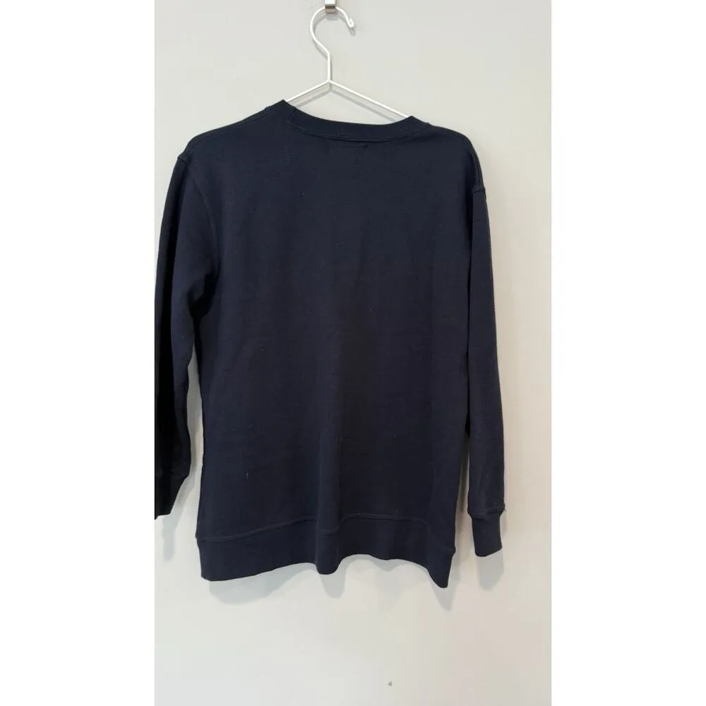 LAUREN RALPH LAUREN CLASSIC NAVY BLUE CREWNECK COTTON SWEATSHIRT SAILING S/P Size undefined - Image 5