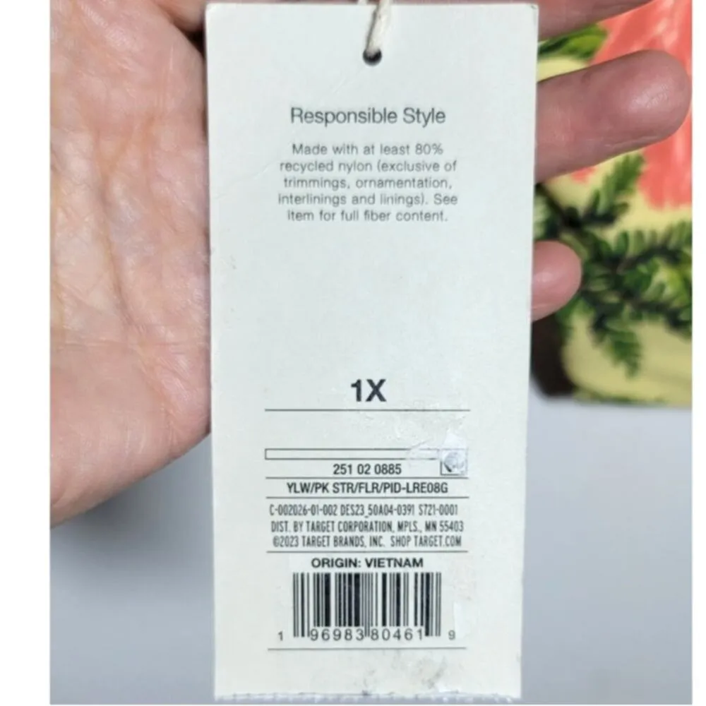 Agua Bendita x Target Peony Botanical Reversible High Waist Cheeky Bikini Bottom - Image 8