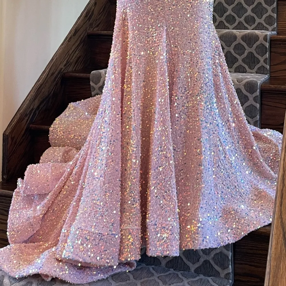 SHERRI HILL Formal Prom Strapless Dress size 4 - Image 3