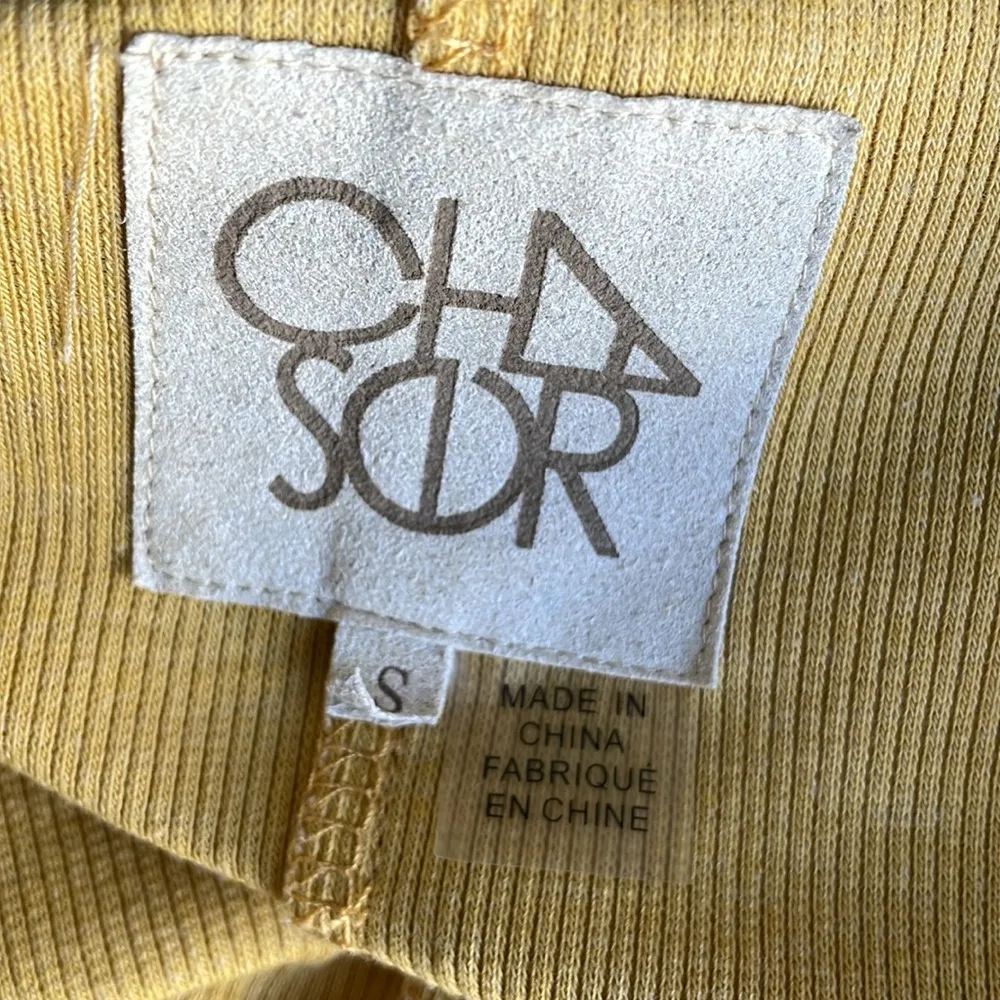 Chaser Yellow Washed Zip up Hooded Cardigan - Image 6