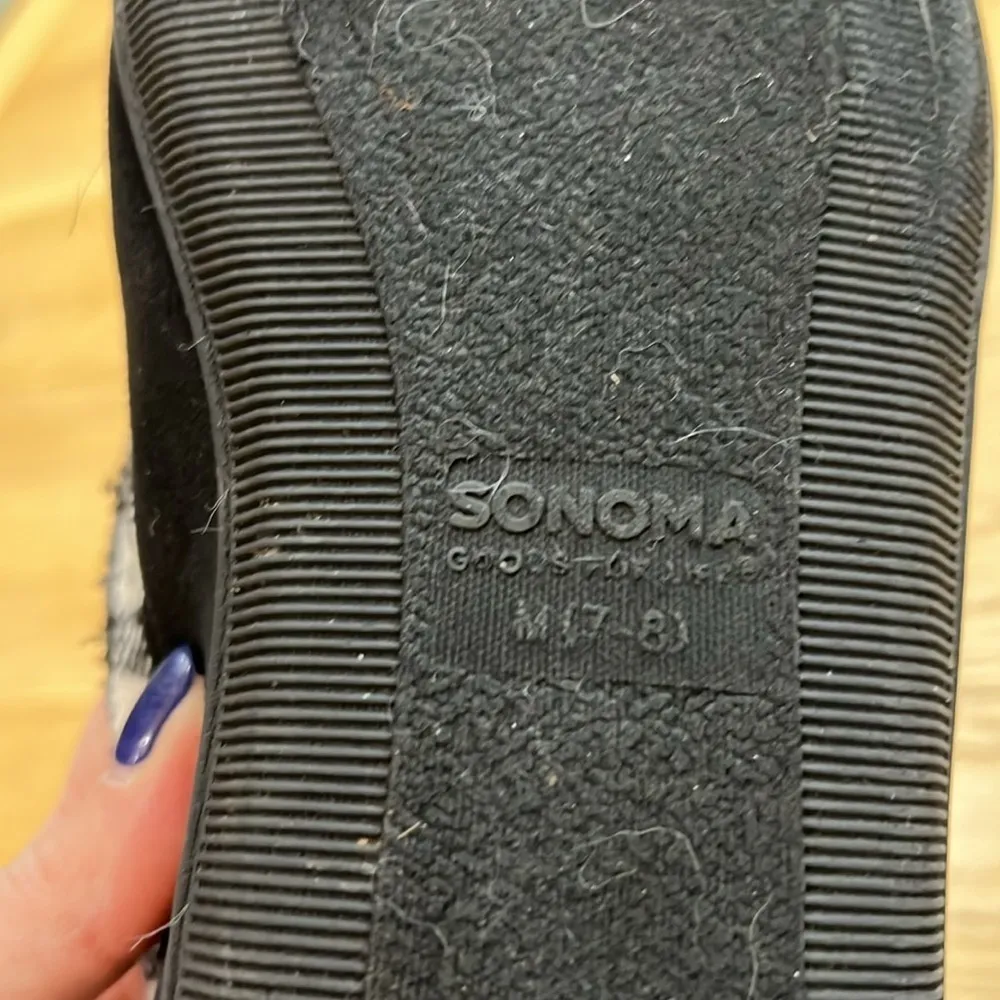 Women's Sonoma Goods For Life Faux Suede Moccasin Slippers with Buffalo check - Image 9