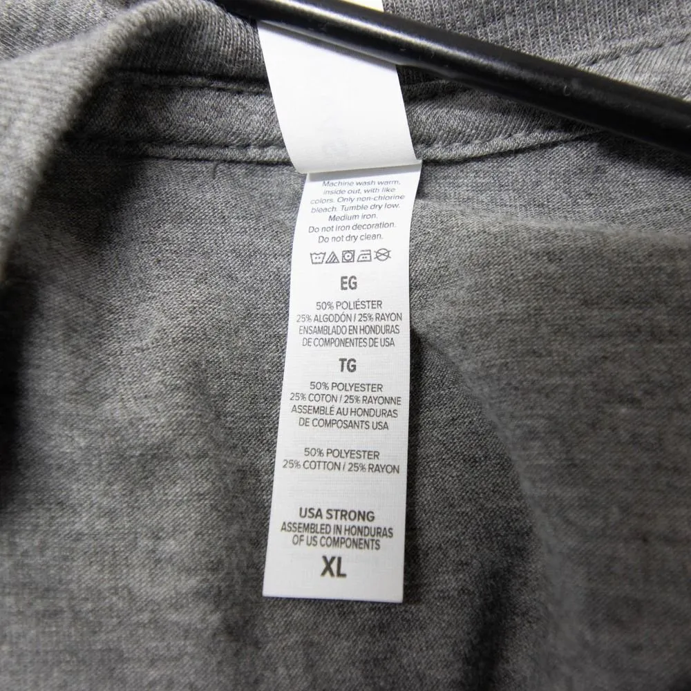 NWOT Bella + Canvas Christmas tree long‎ sleeve T-shirt, Grey, XL - Image 6