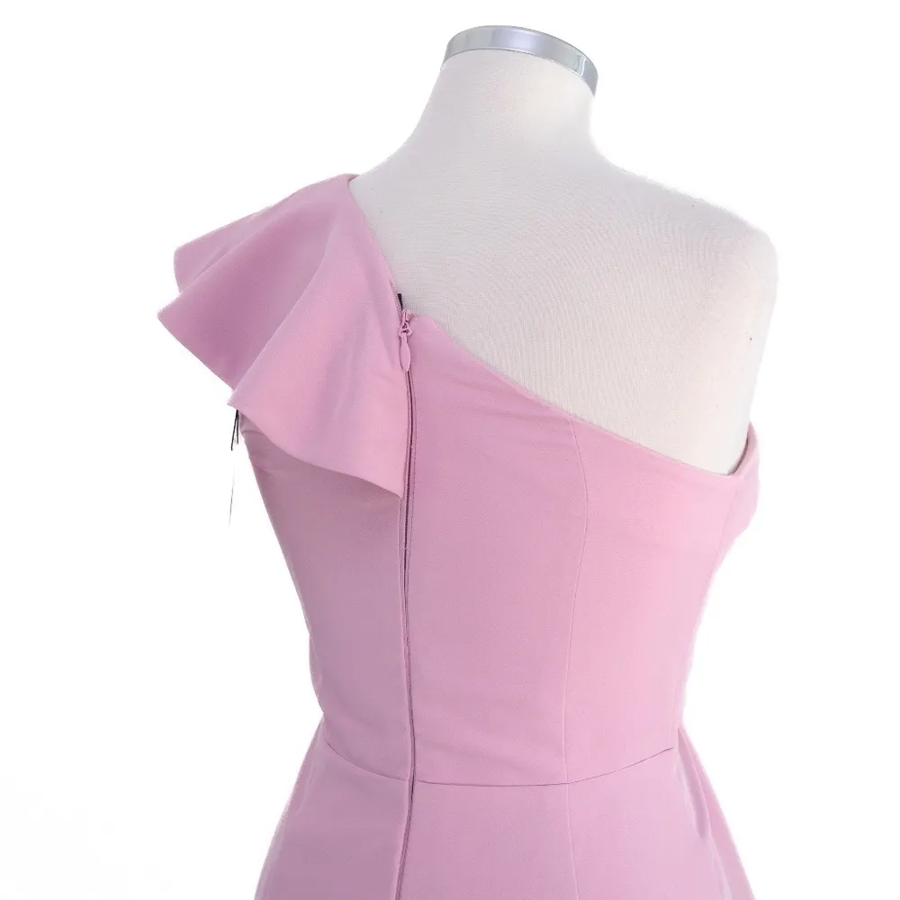 Lavish Alice -Scuba Midi Dress with Corset Bodice & Dramatic One-Shoulder Ruffle - Image 13